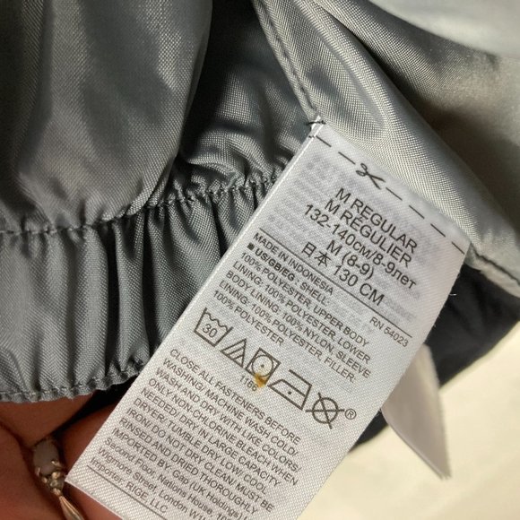 Gap Kids Boys Sz M Black Hooded Winter Quilted Puffer Ski Jacket - Picture 8 of 10